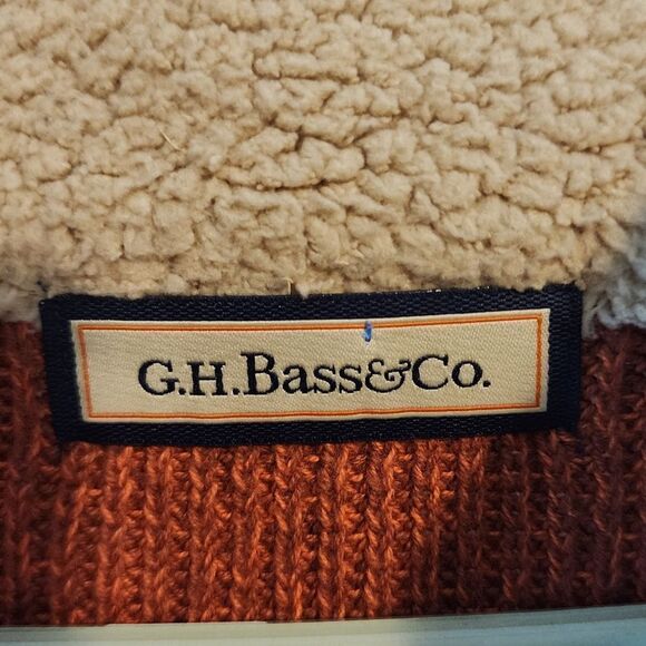 Men's G.H. Bass & Co button-up turtle neck sweater, size XL - Picture 2 of 5